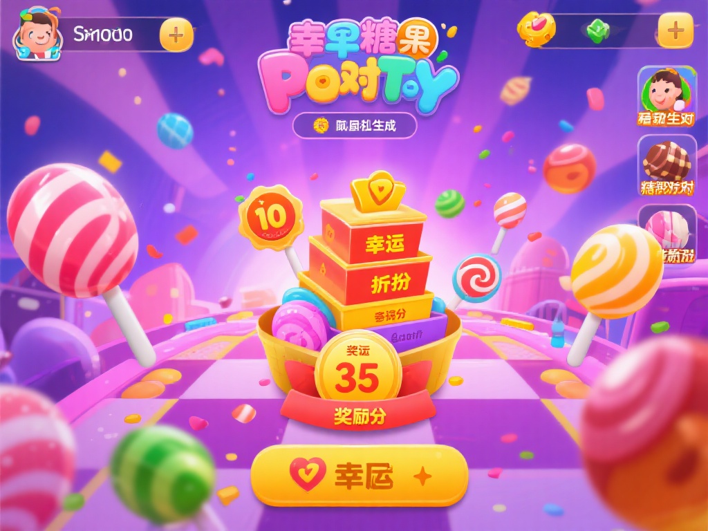 此外，糖果派对加入了随机生成的奖励机制，例如幸运糖