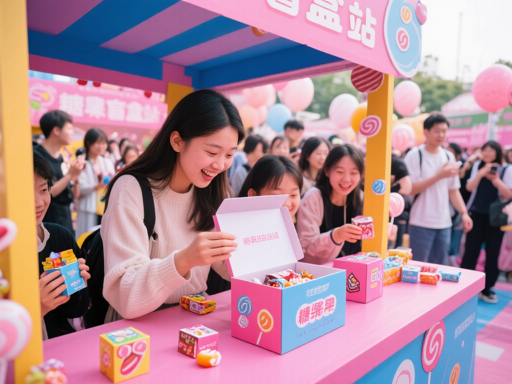 开元国际糖果派对:欢乐畅享甜蜜时光,感受童话般的甜蜜乐园 此外,糖果盲盒站吸引了许多尝鲜的冒险者。参与者可以