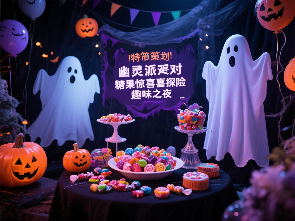 幽灵派对糖果惊喜探险趣味狂欢之夜 通过精心策划的“幽灵派对糖果惊喜探险趣味之夜”,每