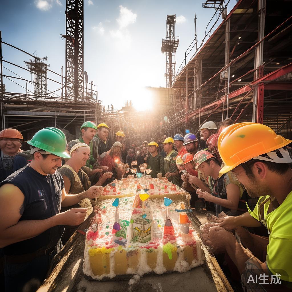 欢乐工地糖果派对:建筑工人专属的甜蜜狂欢盛典,尽情享受工地上的趣味甜蜜时光 传统意义上,建筑工地给人留下的是坚固的钢筋混凝土、