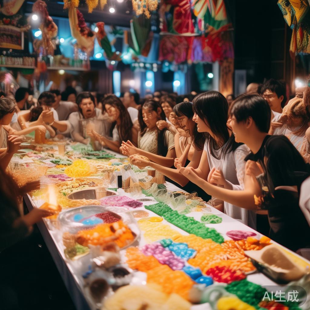 百老汇糖果派对的欢乐盛宴:体验甜蜜时光共度精彩瞬间 为了让每位客人都能沉浸其中,组织者设计了多项趣味十