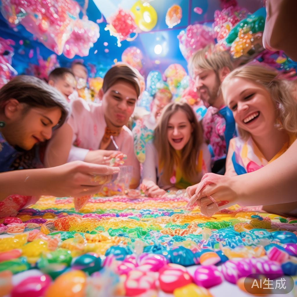 糖果派对贴贴乐:畅享甜蜜欢乐的趣味互动盛宴 糖果派对贴贴乐是一款以“糖果”为核心元素的互动游戏