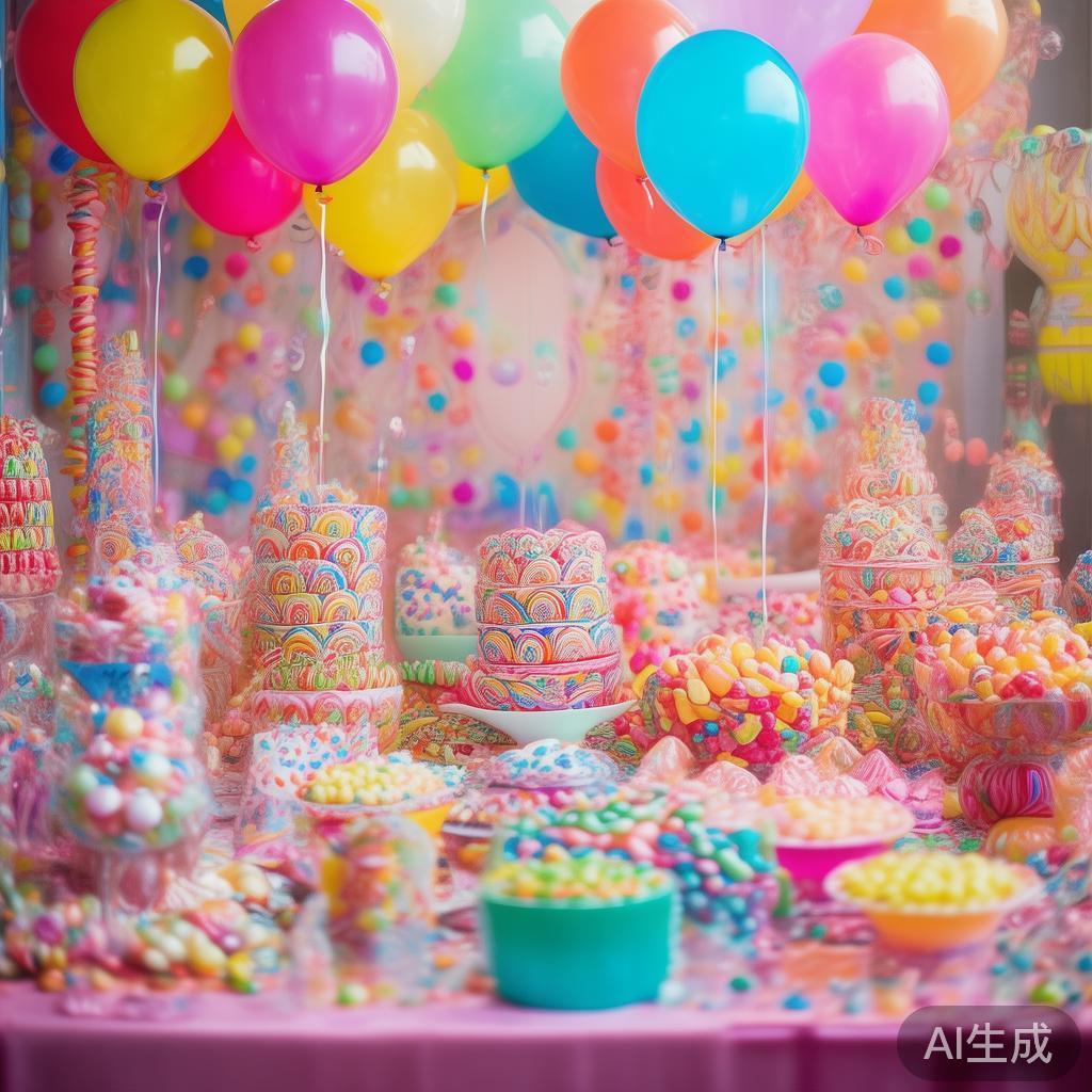 缤纷趣味欢乐的小糖果派对甜蜜盛宴盛大开启 “欢乐的小糖果派对甜蜜盛宴”这个主题散发着浓浓的幸